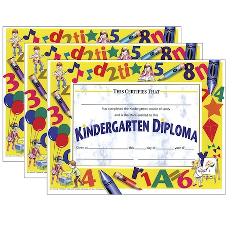 Hayes Kindergarten Diploma, 8.5in x 11in, PK90, Color: Multi VA503